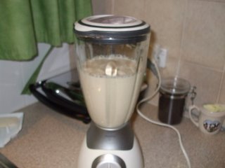 A soy bean smoothie!